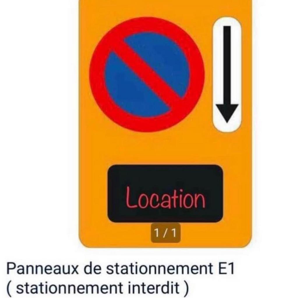 panneaux signalisation  interdiction de stationnement, Bricolage & Construction, Enlèvement