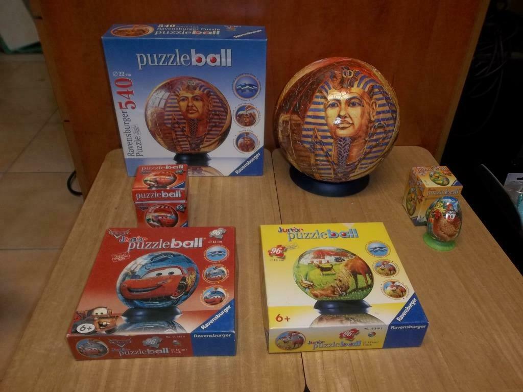 5 Puzzel ballen,verschillende maten,paard,cars,egypte farao, Ophalen of Verzenden, Meer dan 50 stukjes, Zo goed als nieuw, 6 jaar of ouder