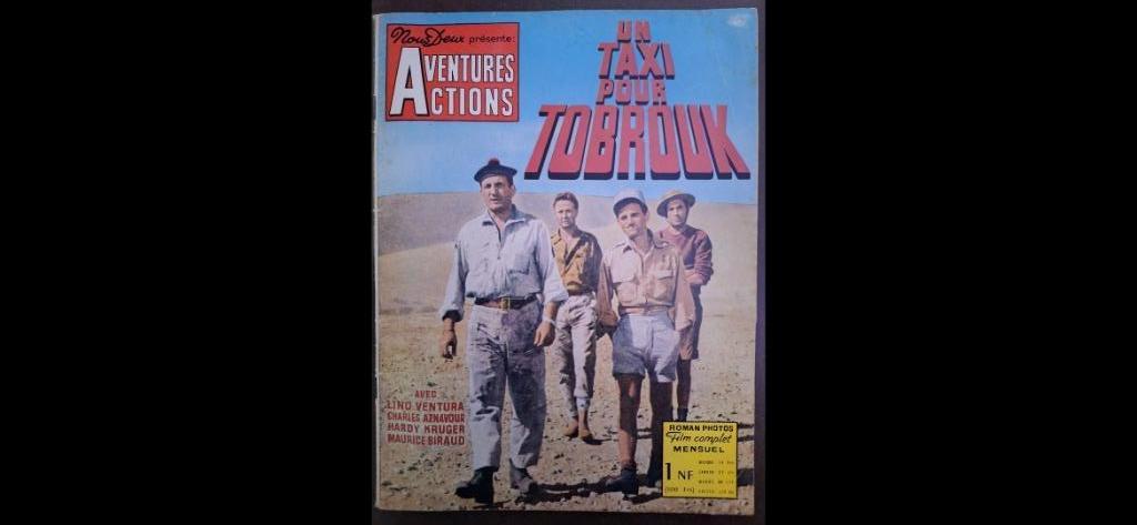 Magazine du film "Un taxi pour Tobrouk"+ autographes, Enlèvement ou Envoi, Utilisé, Film
