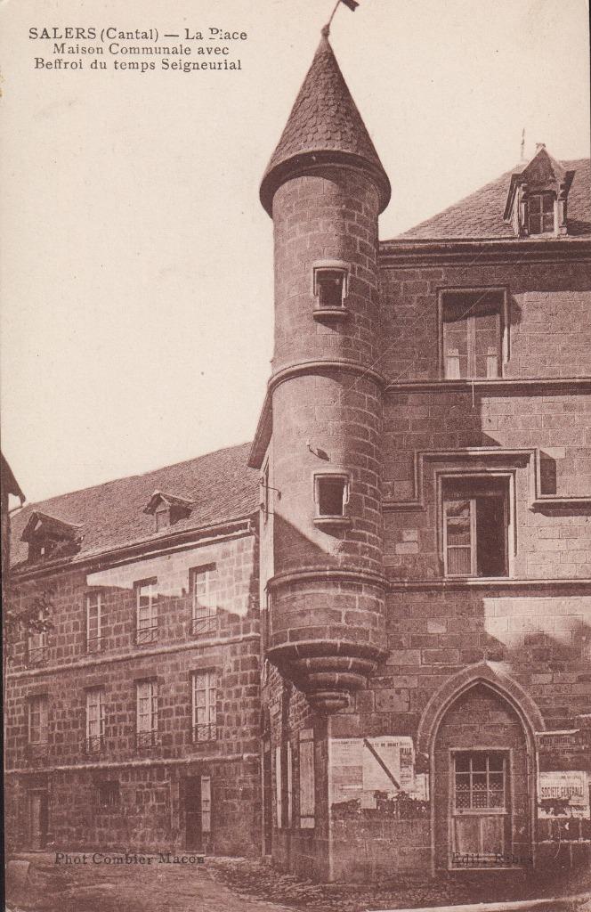 FRANCE - Salers : Maison Communale & Beffroi, Envoi, Non affranchie, France