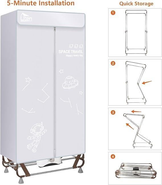 Sèche-linge électrique | LIVRAISON GRATUITE, Neuf, -, -, Séchoir à linge