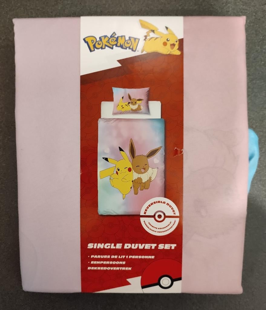 Dekbedovertrek Pokémon (nieuw), Overige kleuren, Meisje, Dekbedovertrek, Nieuw
