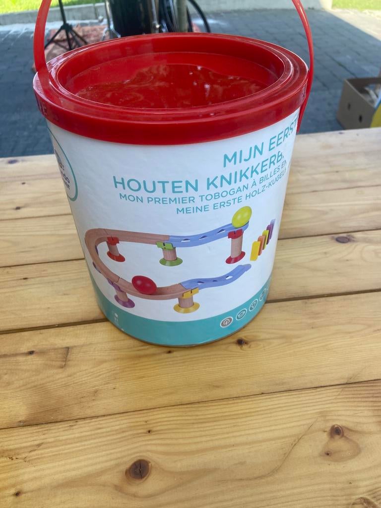 Houten knikkerbaan, Ophalen, Zo goed als nieuw