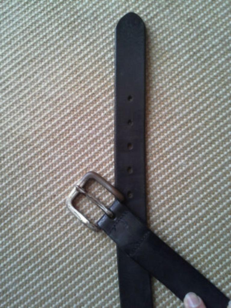 Marlboro Classic - ceinture en cuir brun - made in italy, Bruin, Echt leder, Riem of Ceintuur, Gedragen