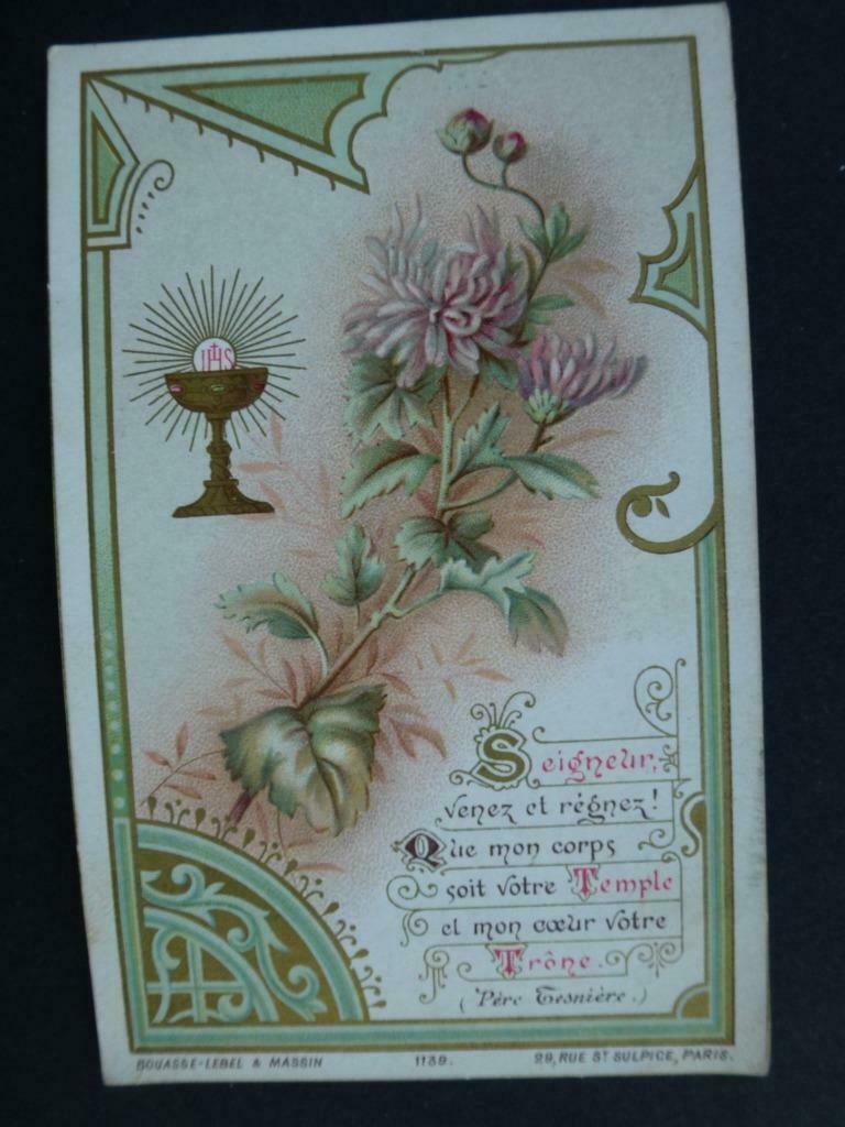 bidprentje eerste communie Vermylen Florentina 1896, Verzenden, Bidprentje