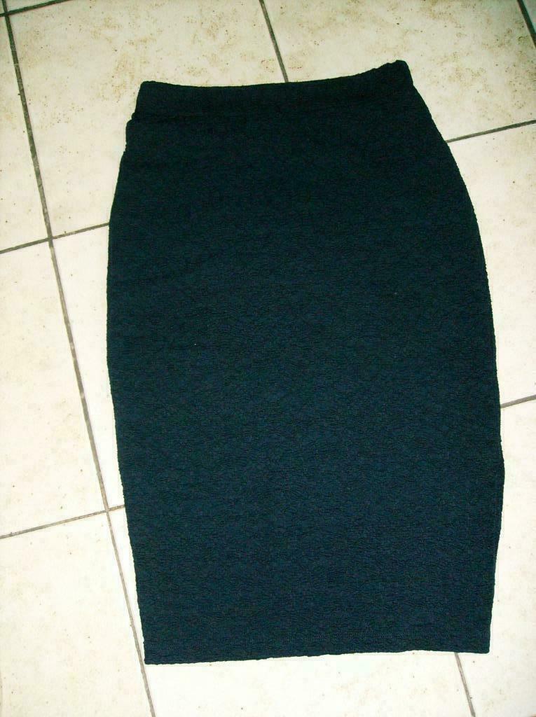 donker blauwe superrash rok mt 36, Taille 36 (S), Porté, Bleu, Sous le genou