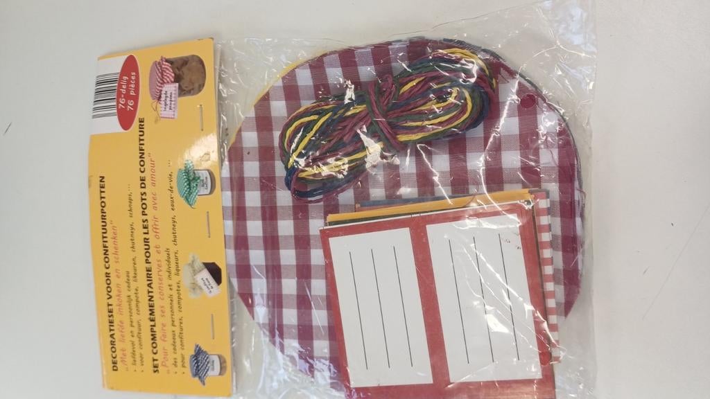 Set pour pots de confiture, Enlèvement ou Envoi, Comme neuf