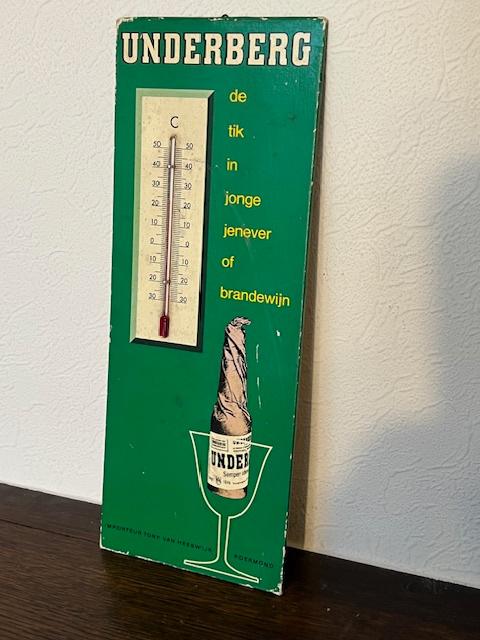 Kartonnen thermometer Jenever Underberg, Ophalen