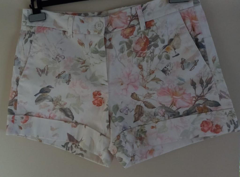 Gigue short bloemen maat 38, Kleding | Dames, Kort, Ophalen of Verzenden, Zo goed als nieuw, Roze