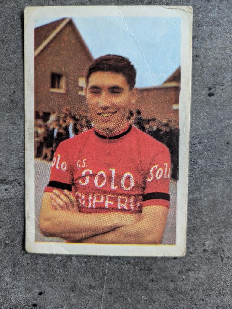 MERCKX EDDY WIELRENNER SOLO 1963 prent maple leaf gum, Verzenden, Plaatje