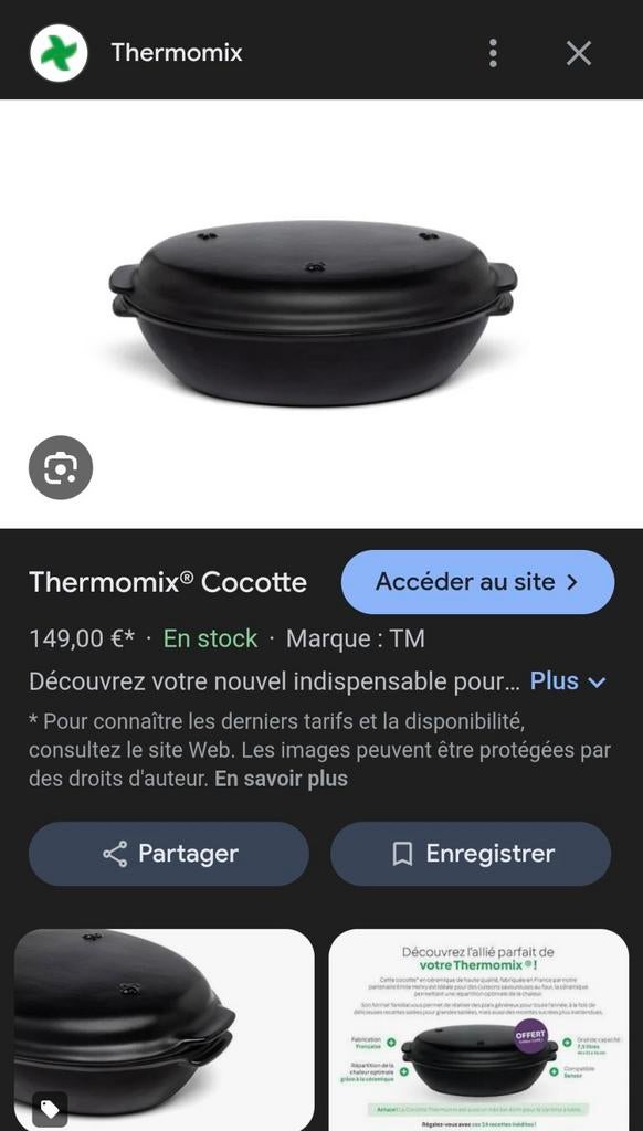 Cocotte Gourmet Thermomix, Elektronische apparatuur, Fornuizen, Ophalen