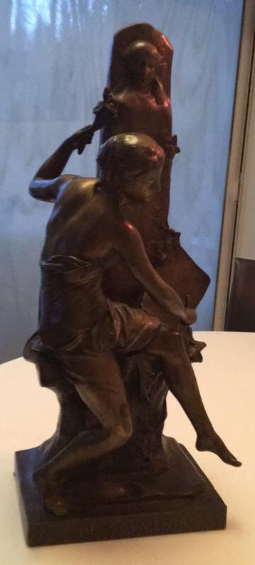 “Le souvenir” E.Picault  : brons : prijs overeen te komen, Ophalen, Brons