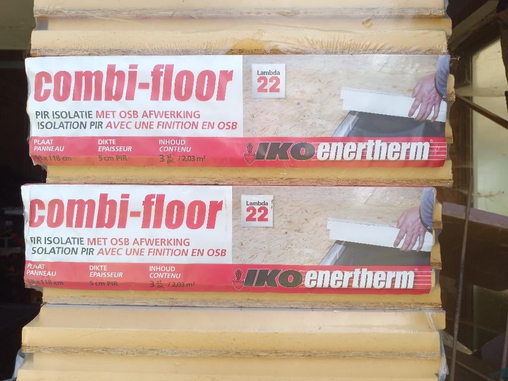 iko enertherm combi-floor isolatie platen met osb!, Doe-het-zelf en Bouw, Ophalen, Dakisolatie, 4 tot 8 cm, Nieuw