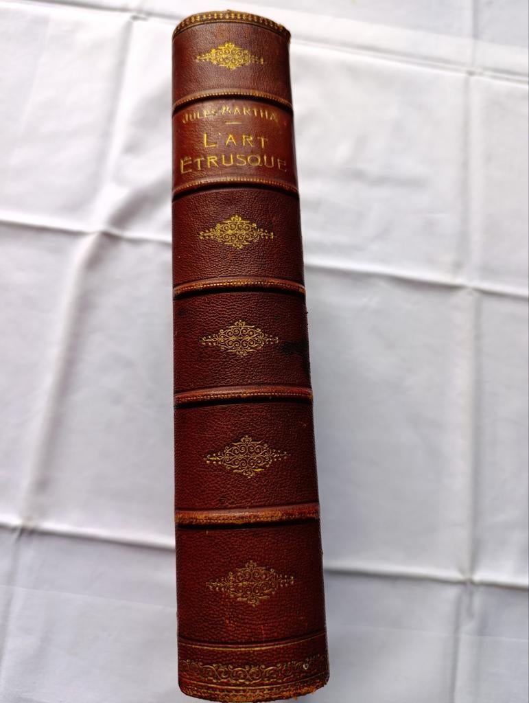 Antiek kunstboek uit 1889 met prachtig bewaarde kaft., Ophalen of Verzenden