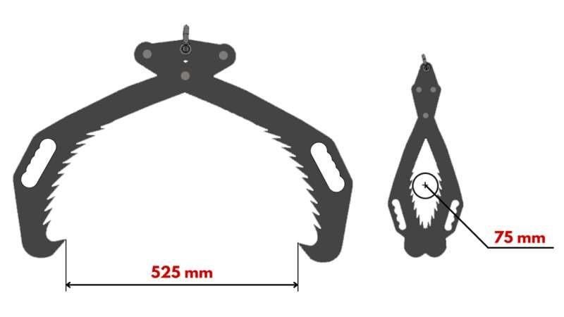 TRONCS HD50 500 mm handmatige hijsklem — speciale prijs -50%, Verzenden