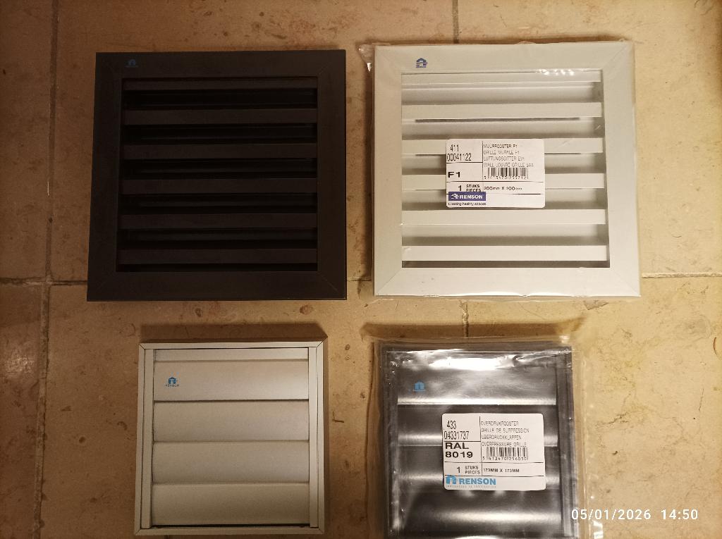 GRILLES DE VENTILATION ET DE HOTTE, Bricolage & Construction, Enlèvement, Neuf