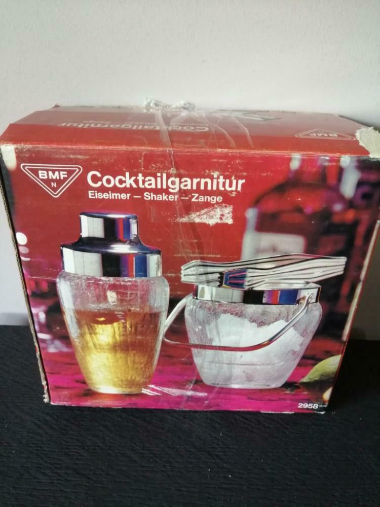 Ensemble à cocktail vintage BMF (Shaker, seau à glace et pin, Collections, Verres & Petits Verres, Enlèvement ou Envoi