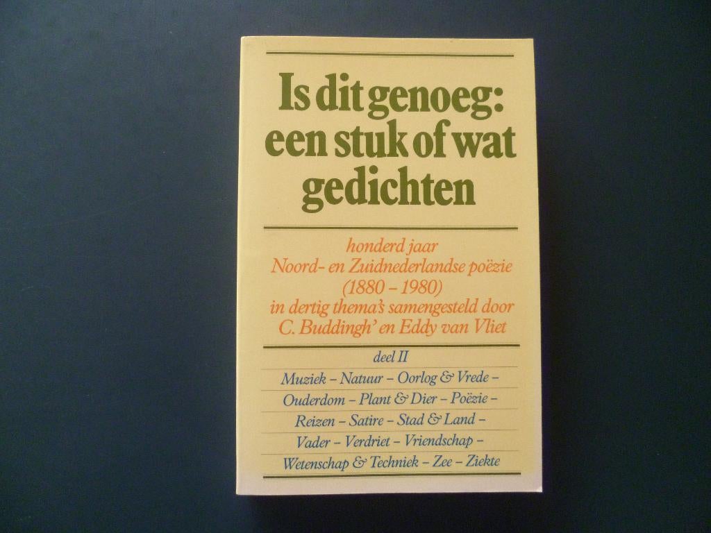 Boek Poëzie Is dit genoeg Een stuk of wat gedichten 100 jaar, Boeken, Ophalen of Verzenden, Zo goed als nieuw