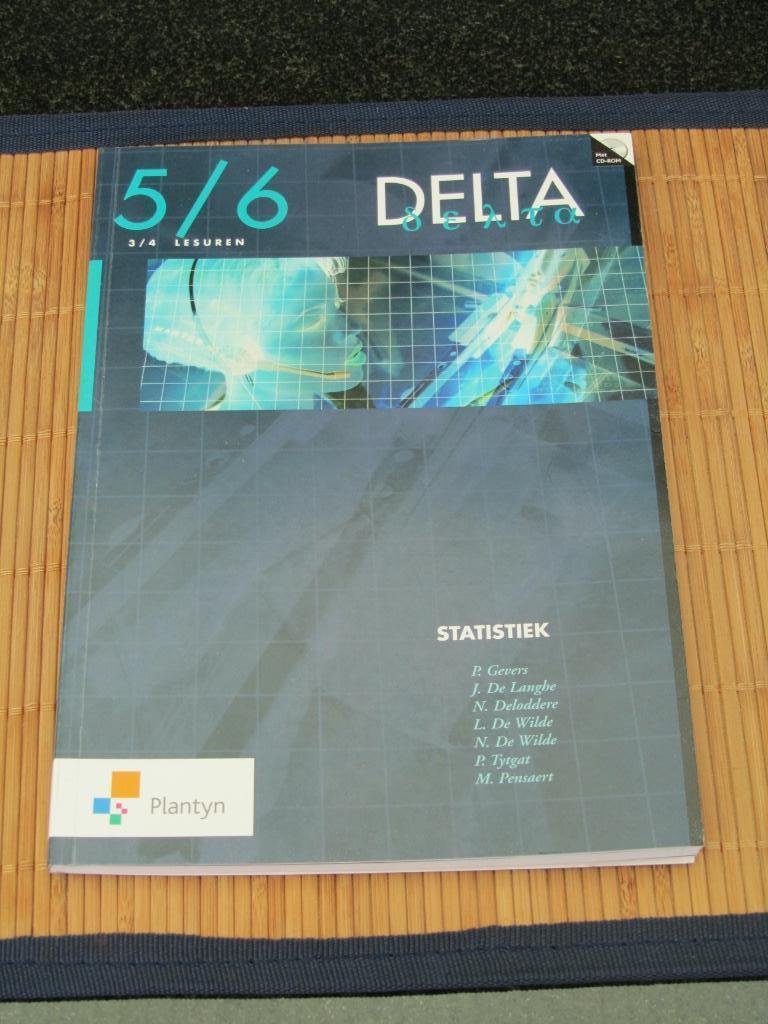 Delta Statistiek 5/6 Plantyn met CD isbn 978 90 301 8289 4, ASO, Wiskunde A, Plantyn, Ophalen of Verzenden