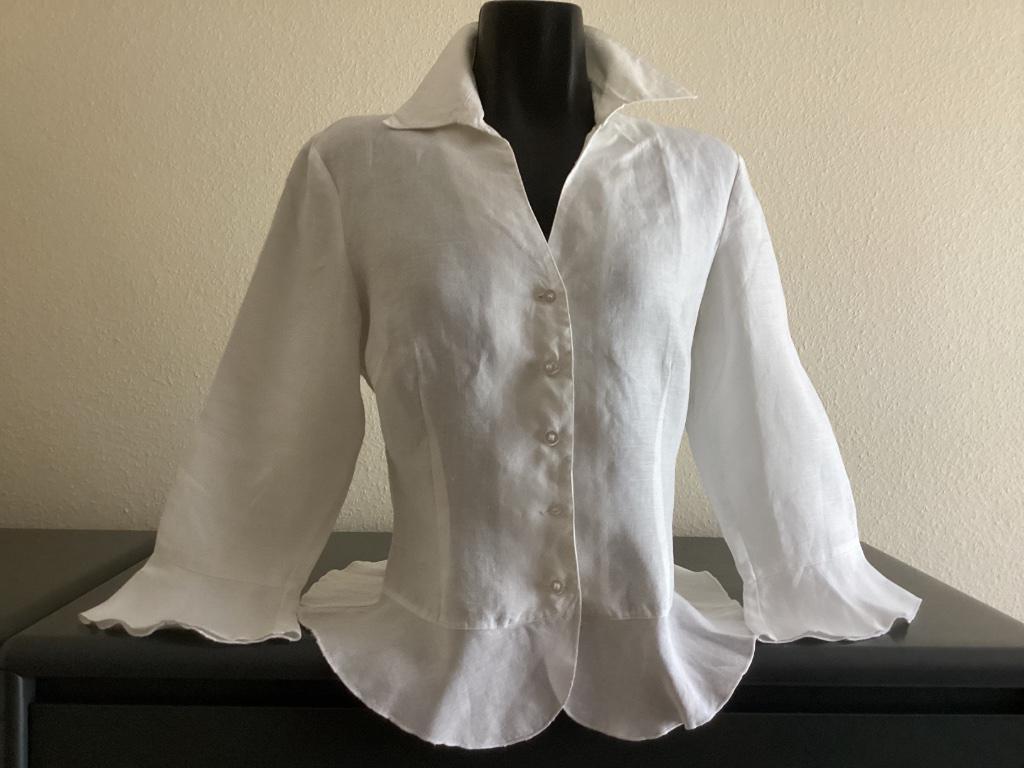 Blouse linnen wit, Enlèvement, Comme neuf, Taille 38/40 (M), Blanc