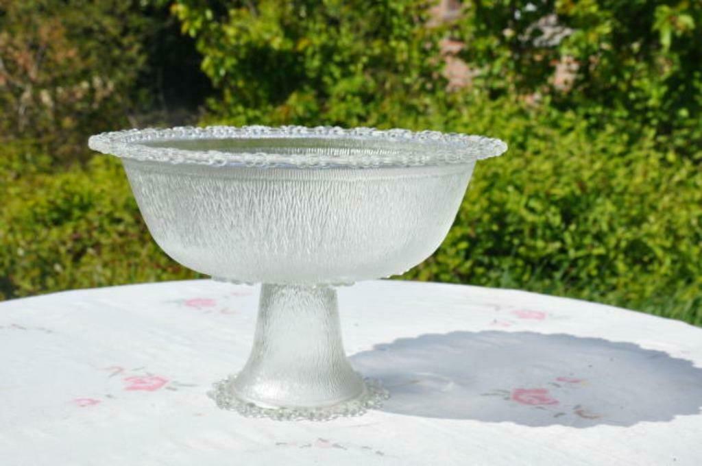 §  fruitier en verre sur pied, Antiquités & Art, Enlèvement ou Envoi