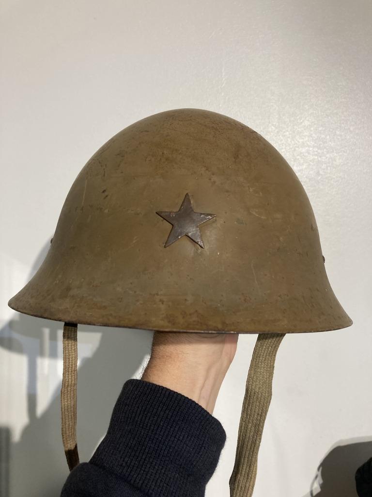 MILITARIA JAPANSE HELM UIT DE TWEEDE WERELDOORLOG, Ophalen of Verzenden, Overige soorten