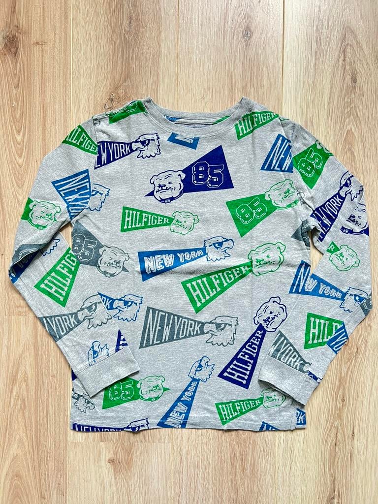 Tommy Hilfiger - t shirt (grijs) - 16-18Y (170), Enlèvement ou Envoi, Comme neuf, Garçon, Chemise ou À manches longues