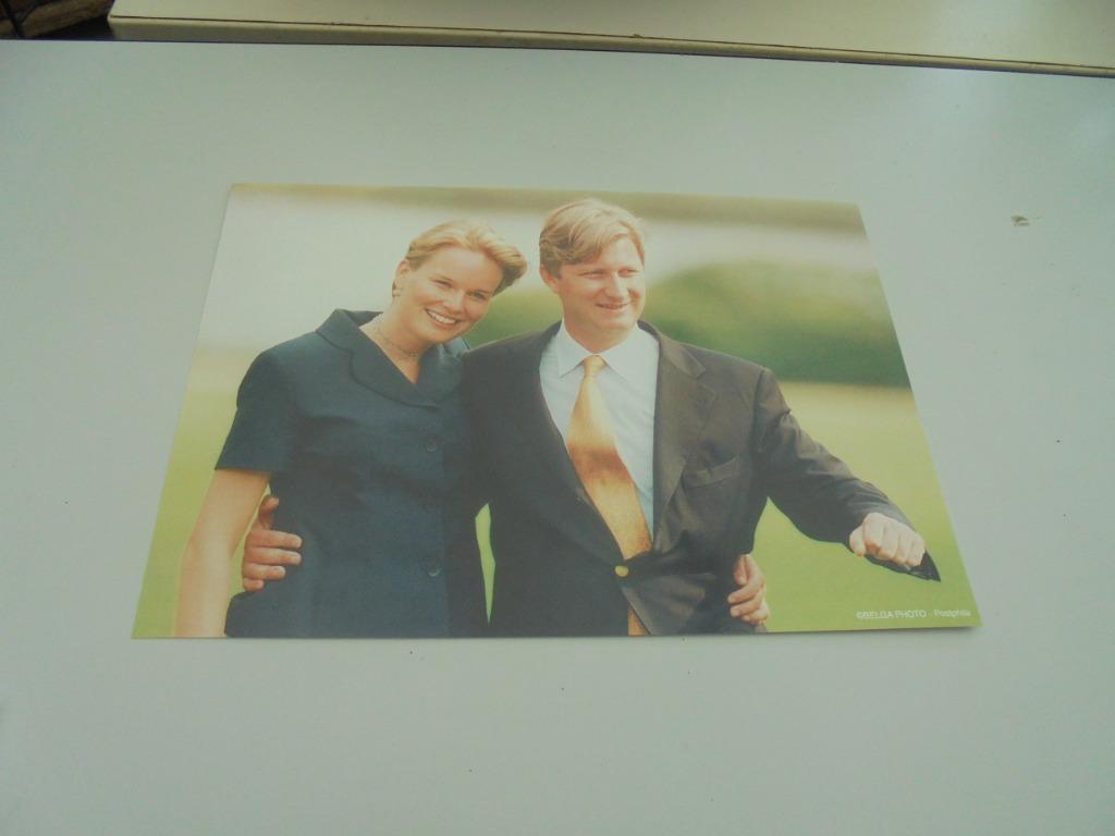 verloving Filip en Mathilde, Enlèvement ou Envoi, Comme neuf, Carte, Photo ou Gravure