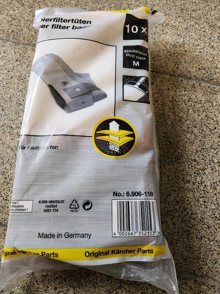 STOFZUIGERZAKKEN KARCHER T-201, Elektronische apparatuur, Ophalen of Verzenden, Nieuw, Stofzak, Stofzuiger