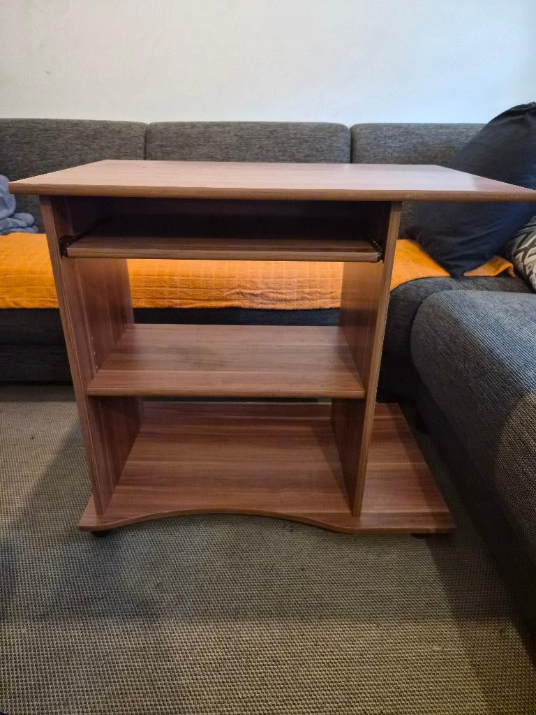 Bureau en cuir + chaise de bureau, Maison & Meubles, Bureaux, Enlèvement, Avec roues, Comme neuf