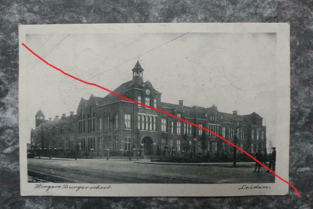 Postkaart 18/12/1919 Leiden, Hoogere Burgerschool, Nederland, Collections, Cartes postales | Pays-Bas, Enlèvement ou Envoi, Avant 1920