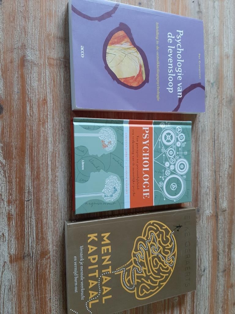 3 boeken psychologie, mentaal, Ophalen, Gelezen