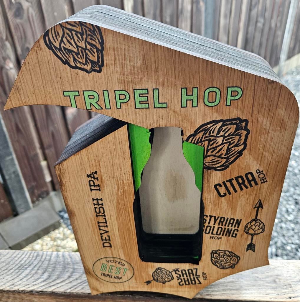 Houten D van Duvel Tripel Hop reclamebord
Dit is, Verzamelen, Biermerken, Ophalen of Verzenden, Zo goed als nieuw, Duvel