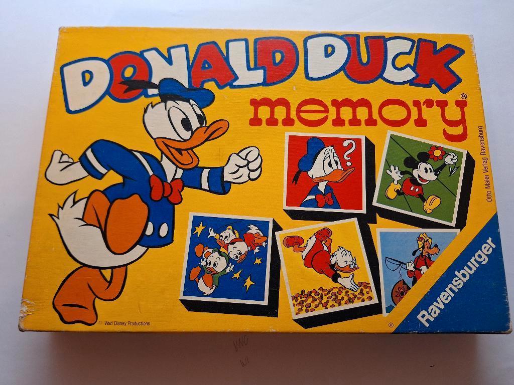 MEMORY DONALD DUCK, Trois ou quatre joueurs, Enlèvement, Utilisé, Ravensburger