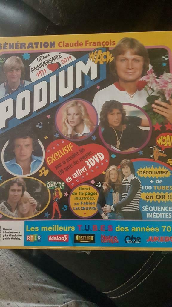 Coffret 3 DVD Podium en forme de 33 tours, Enlèvement ou Envoi, Coffret