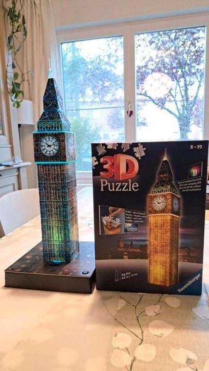3D Puzzel - Big Ben - Ravensburger 12588, Hobby en Vrije tijd, Ophalen of Verzenden, Zo goed als nieuw, Rubik's of 3D-puzzel