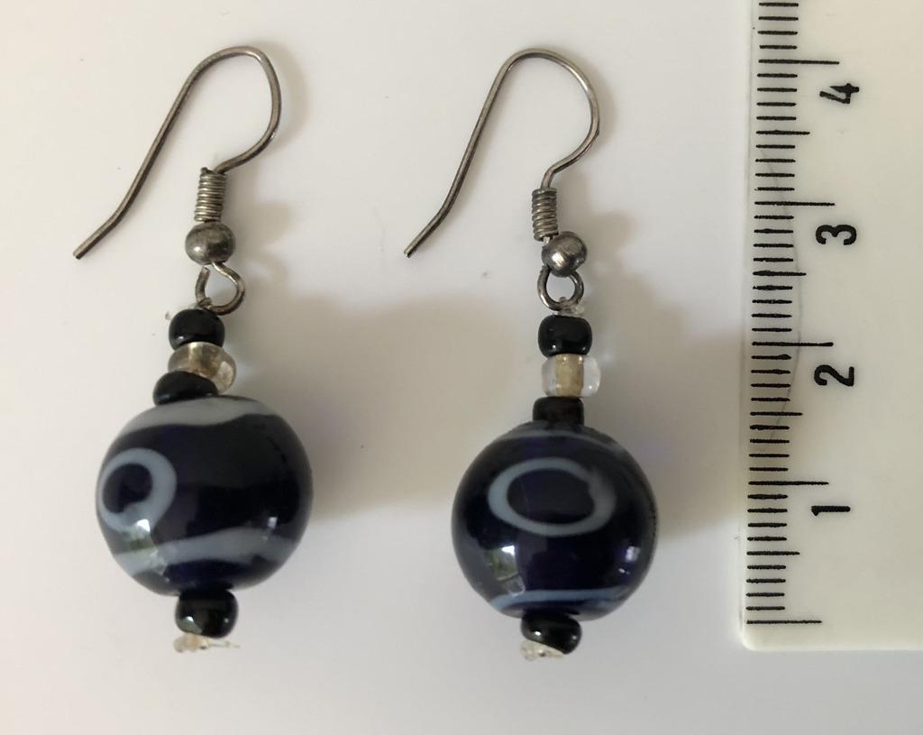 Oorbellen oorhangers Grieks oog boze oog, Bijoux, Sacs & Beauté, Boucles d'oreilles, Enlèvement ou Envoi, Utilisé, Autres matériaux