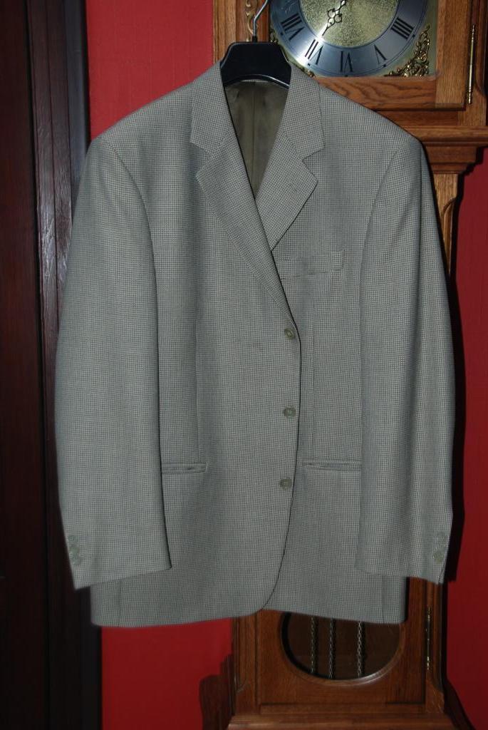Cérémonie Veston blazer homme "pieds de poule" vert T652, Enlèvement ou Envoi, Vert, Cambridge, Taille 52/54 (L)
