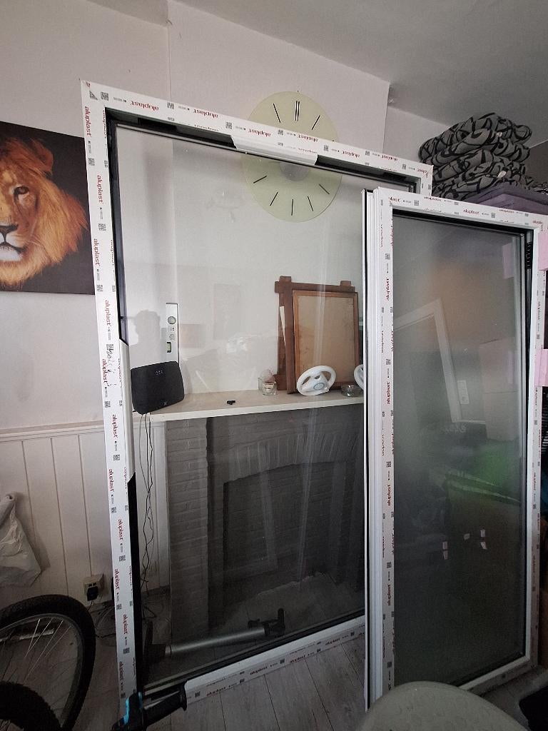 A VENDRE -  Lot de vitres, Bricolage & Construction, Vitres, Châssis & Fenêtres, Enlèvement, Comme neuf, Fenêtre de façade ou Vitre