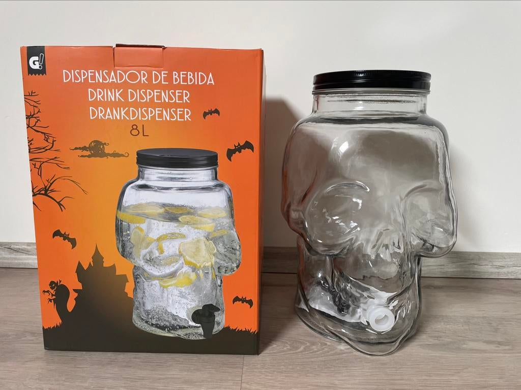 Drankdispenser doodskop 8 liter, Ophalen, Nieuw