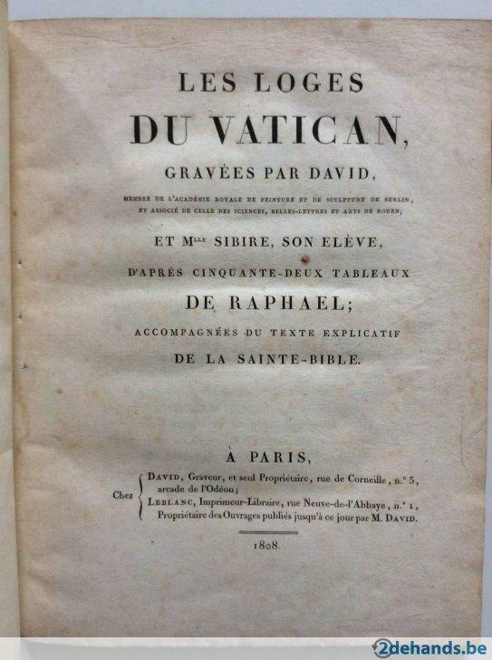 Les Loges du Vatican, gravées par David