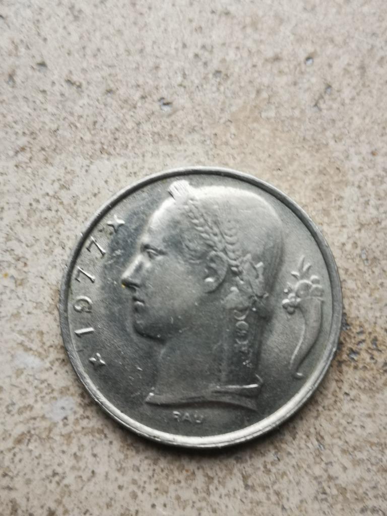 5 Belgische frank 1977, Postzegels en Munten, Munten | België, Ophalen of Verzenden