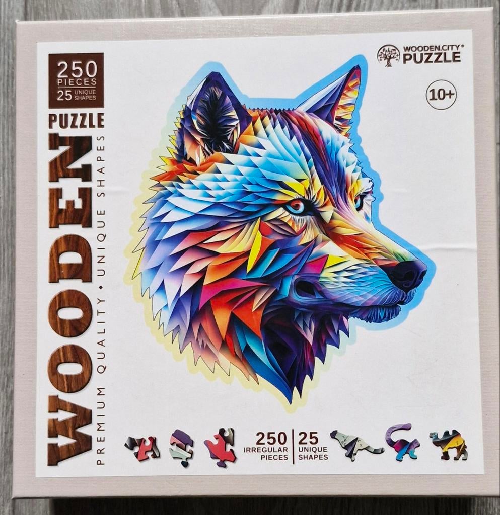 Houten puzzels van dieren, Hobby en Vrije tijd, Ophalen of Verzenden, Minder dan 500 stukjes, Zo goed als nieuw, Legpuzzel