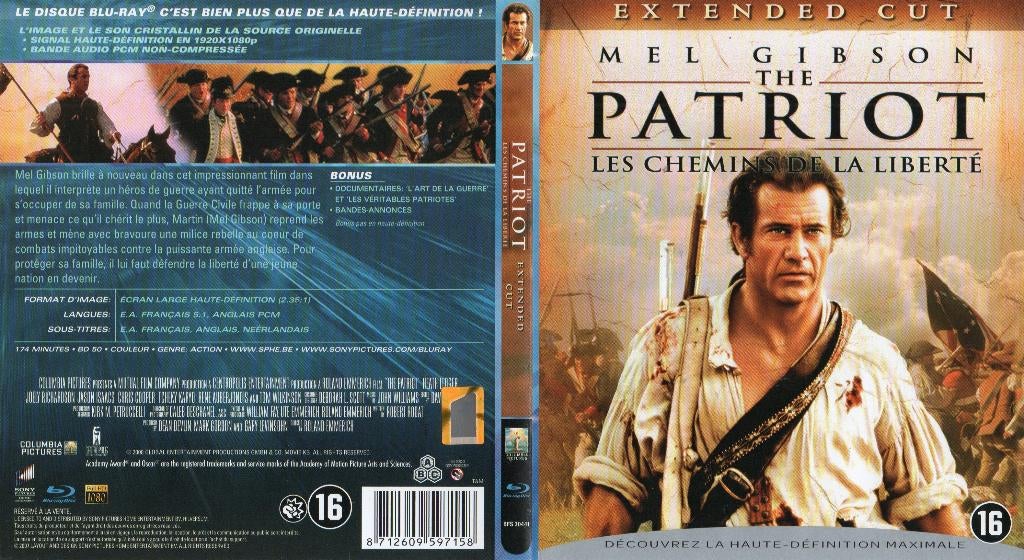 the patriot (blu-ray) neuf, Enlèvement ou Envoi, Comme neuf, Autres genres