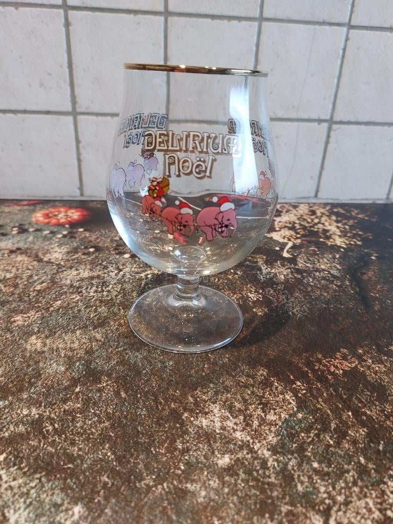 Delirium Noël bierglas, Ophalen of Verzenden, Zo goed als nieuw, Glas of Glazen, Overige merken