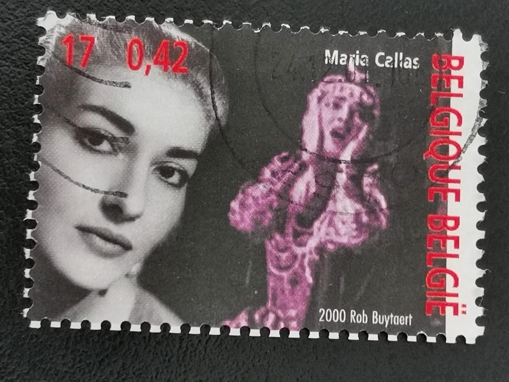 Belgique 2000 - musique - Maria Callas - soprano, Enlèvement ou Envoi, Affranchi, Musique