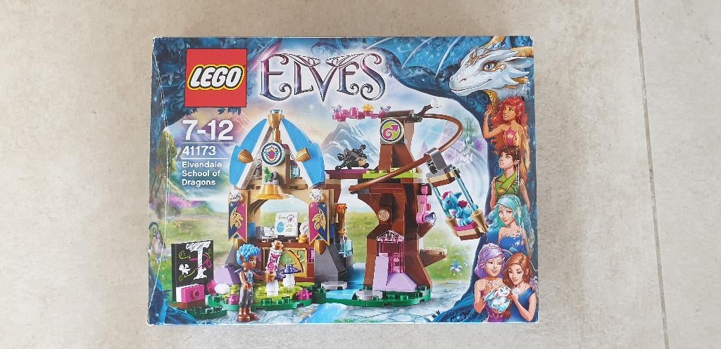 Lego Elves Elvendale drakenschool 41173, Ophalen of Verzenden, Zo goed als nieuw, Complete set, Lego