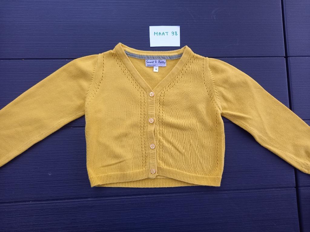Etat neuf, gilet jaune fin taille 98, fille, Enfants & Bébés, Palomino, Enlèvement ou Envoi, Pull ou Veste, Comme neuf