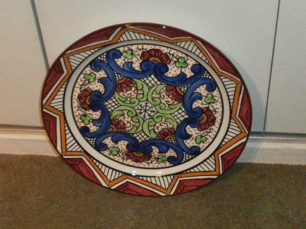 Assiette style ibérique andalou, Enlèvement, Utilisé