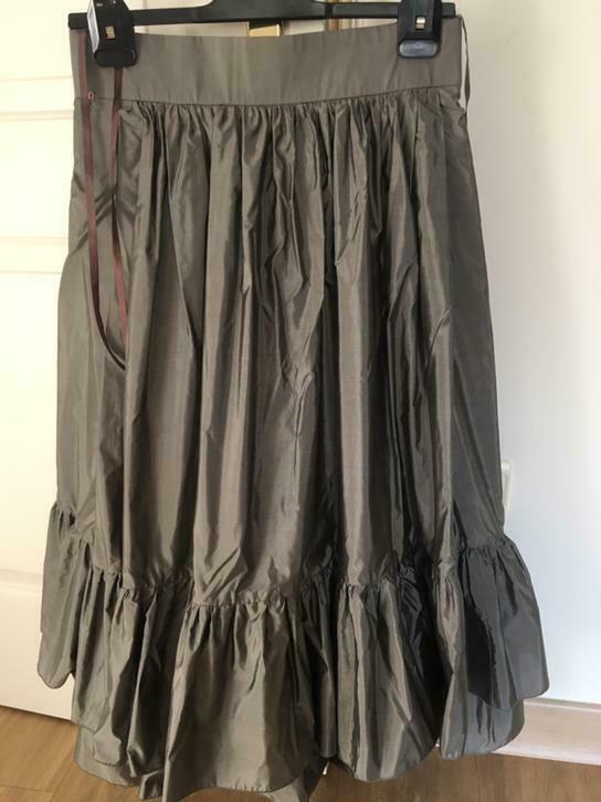 Zijden rok Pouponne Haute Couture maat 36, Robe de gala, Enlèvement ou Envoi, Taille 36 (S), Comme neuf